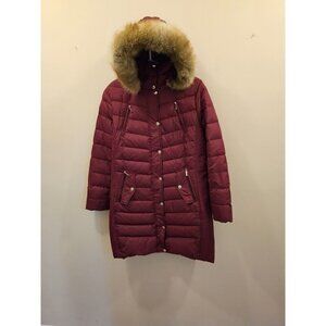 Women's Michael Kors Long Puffer Coat‎ Down/Waterfowl Feathers Burgundy Large